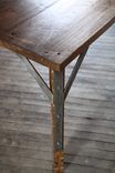 Chestnut And Steel Dining Table 4 small