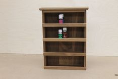Solid Walnut Essential Oils Shelf 1 small