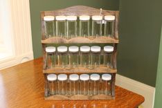 Reclaimed Wood Spice Rack 1 small