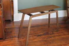 Mid-Century Influenced Solid Walnut Table 4 small