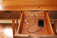 Solid Wood Campaign Desk 6 small