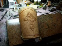 Larger Double Celtic Knot Cross Bracers Deluxe 5 small