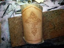 Larger Double Celtic Knot Cross Bracers Deluxe 6 small