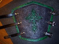 Larger Double Celtic Knot Cross Bracers Deluxe 1 small