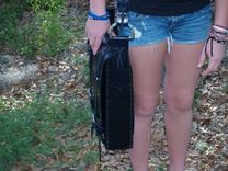 Messenger Bag Black And Blue With Butterfly's 5 small