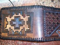Wallet For A Dad With Custom Indigenous Or Native American Style Patterns 1 small