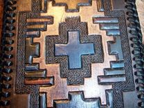 Wallet For A Dad With Custom Indigenous Or Native American Style Patterns 3 small