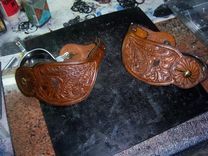 Traditional Western Spur Leathers-(Spurs Not Included) 1 small