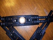 Black Leather Watch Band 2 small