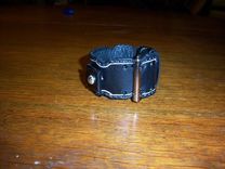Black Leather Watch Band 10 small