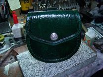 Green Sporran W/ Sporran Hangers 5 small