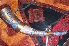 Horn Of Gondor Replica Leather Artistic Interpretation Of The Original. Lotr 1 small