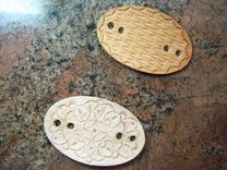 Leather Hair Barrettes New- Adjustable Or Double Stick Design Idea 4 small