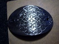 Leather Hair Barrettes New- Adjustable Or Double Stick Design Idea 5 small