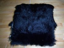 Rabbit Fur Purse With Heart 2 small