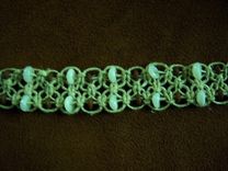 Hemp Bracelest With Wooden And Glass Beads 4 small
