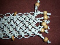 Hemp Bracelest With Wooden And Glass Beads 7 small