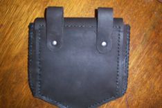 Black Belt Bag Or Sporran Bag With Heart Knot 3 small
