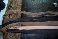 Leather Glasses Straps Like A "Croakie Style" Glasses Straps But 100% Leather 5 small