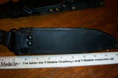 Custom Leather Sheath For This Clasic Cold Steel Black Bear 6 small