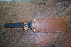Custom Leather Sheath Built For This Brand New Puma Tec Fighting Knife 3 small