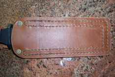 Custom Leather Sheath Built For This Brand New Puma Tec Fighting Knife 4 small