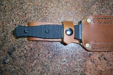 Custom Leather Sheath Built For This Brand New Puma Tec Fighting Knife 1 small