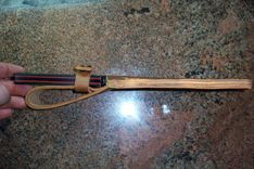 Custom Leather Sheath Built For This Brand New Puma Tec Fighting Knife 7 small