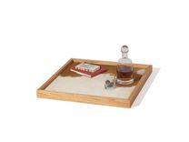 Tray Solid Wood And Cowhide 5 small