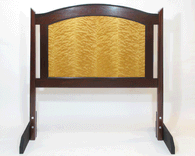 Mahogany Head Board With Unusual Quilted Maple Panel 1 small