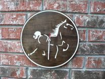Custom Clock, Walnut, 13" Diameter 2 small
