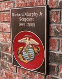 Usmc Wall Anniversary Or Memorial  Wall Sign Or Plaque 3d Walnut 1 small