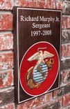 Usmc Wall Anniversary Or Memorial  Wall Sign Or Plaque 3d Walnut 2 small