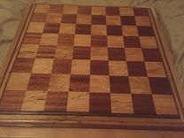 Mahogany And Spalted Maple Chess Board. 3 small