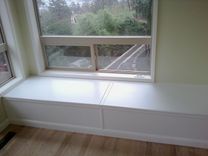 Dual Storage Bench Seat In White Enamel 1 small