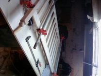 Figured Maple Convertible Crib. 4 small