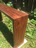 Western Walnut Waterfall Console Table 2 small