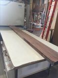 Western Walnut Waterfall Console Table 4 small