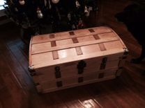 Custom Made Distressed Wood Trunk 2 small