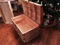 Custom Made Distressed Wood Trunk 3 small