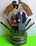 American Gothic Wedding Anniversary Cake Topper 5 small