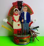 American Gothic Wedding Anniversary Cake Topper 2 small