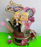 Wedding Las Vegas Cake Topper Engagement Look Alike Cake Toppers 4 small