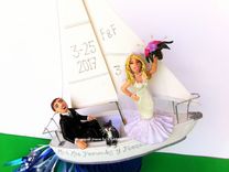 Sailing Boat Wedding Cake Topper Look Alike 4 small