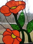 Orange Summer Blooms In Stained Glass 2 small