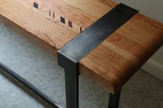 Steel And Cherry Console Table 2 small
