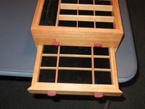 Cherry And Purpleheart 2 Drawer Jewelry Box 2 small