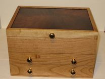 Cherry And Honduran Rosewood Jewelry Box 1 small