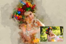 Custom Watercolor Portrait From Photo 3 small