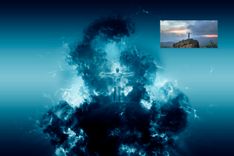 Superhero Portrait Lightning Custom Poster Print From Photo 2 small